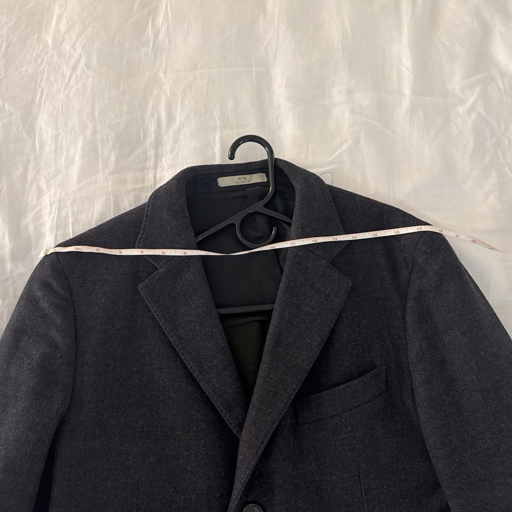 Corneliani Men’s Gray Long Button Front Overcoat Lined IT 54R fits 50/52R