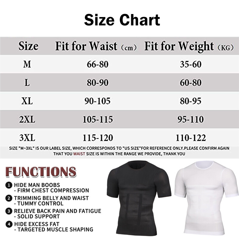 Gynecomastia Compression Shirt Men Shapewear Slimming Body Shaper Tight Tank Top