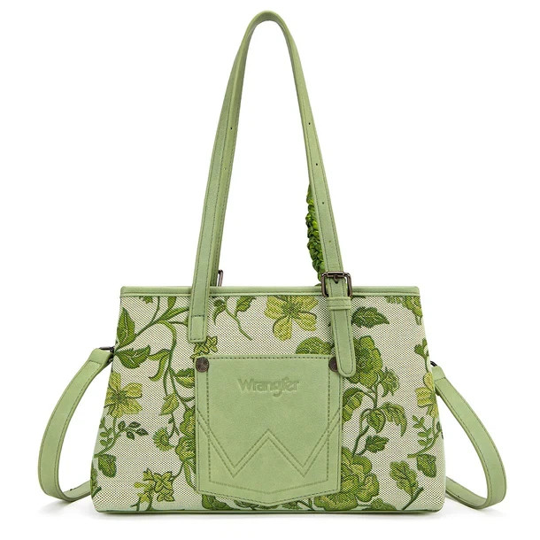 Wrangler Floral Printed Braided Scarf Crossbody Bag