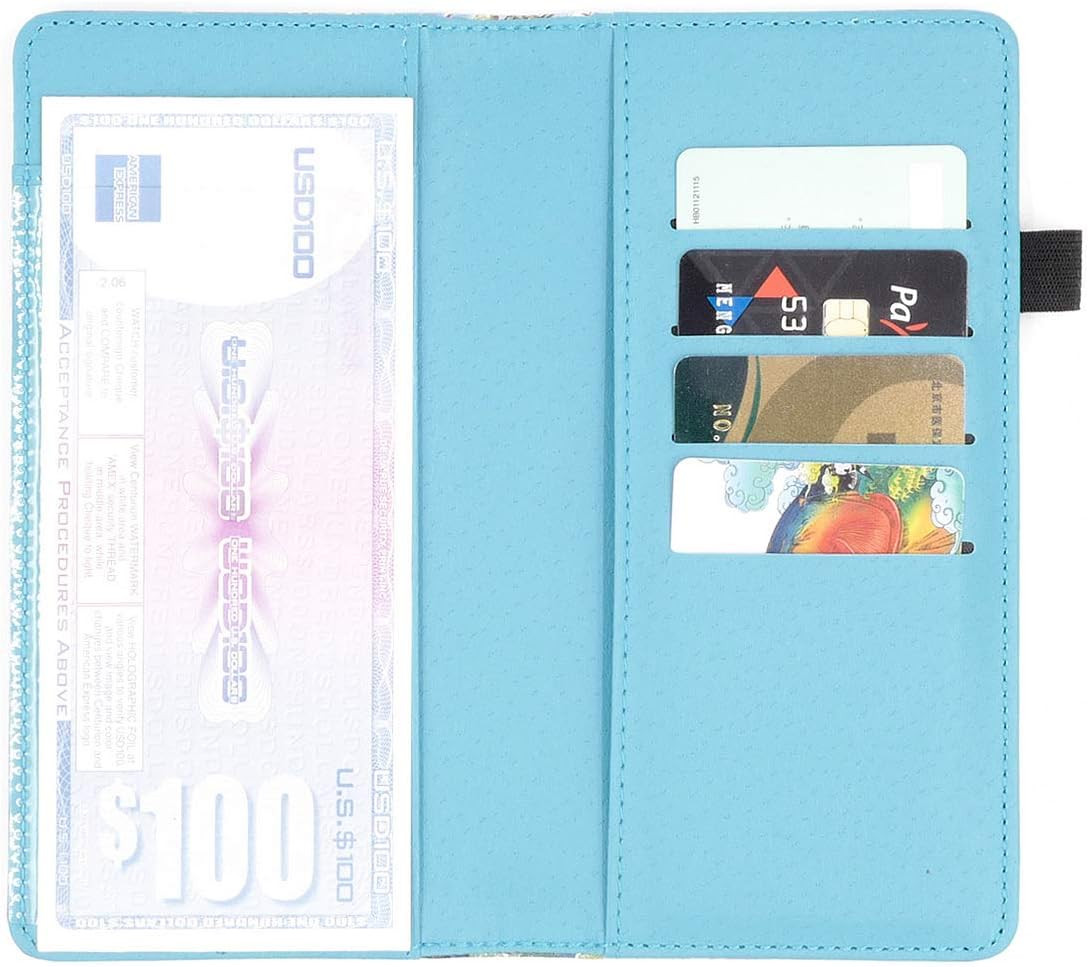 Checkbook Cover for Men & Women RFID Leather Check Book Holder Wallet