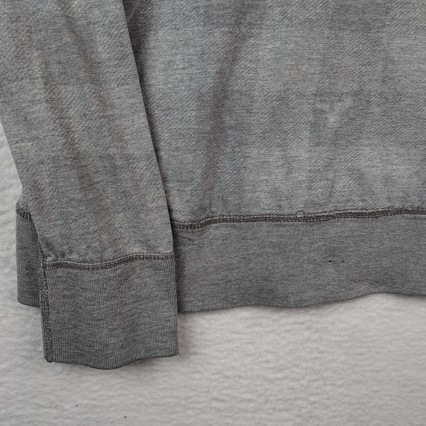 Vtg Y2K American Eagle Mens Vintage Fit Zip Up Hoodie Gray Distressed Sz XL