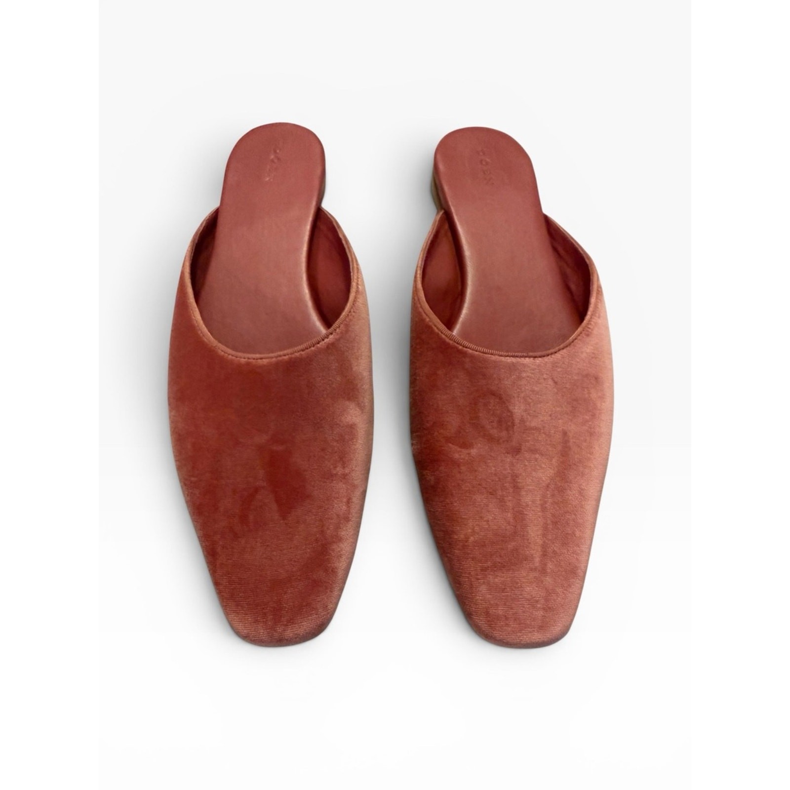 New Doen women’s The Wren Mules in dusty rose pink with dust bag SZ 39.5