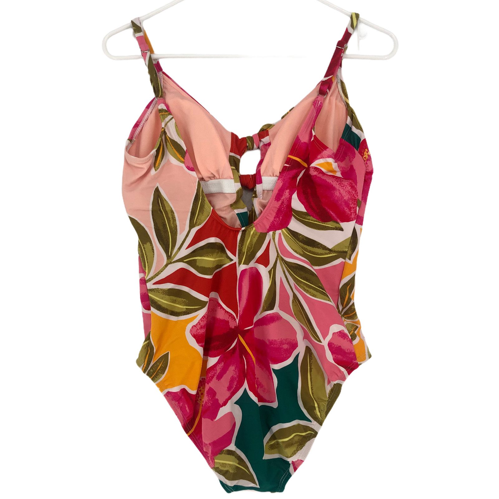 Beach Betty by Miracle Brands Women One Piece Swimsuit Keyhole Floral Size M New