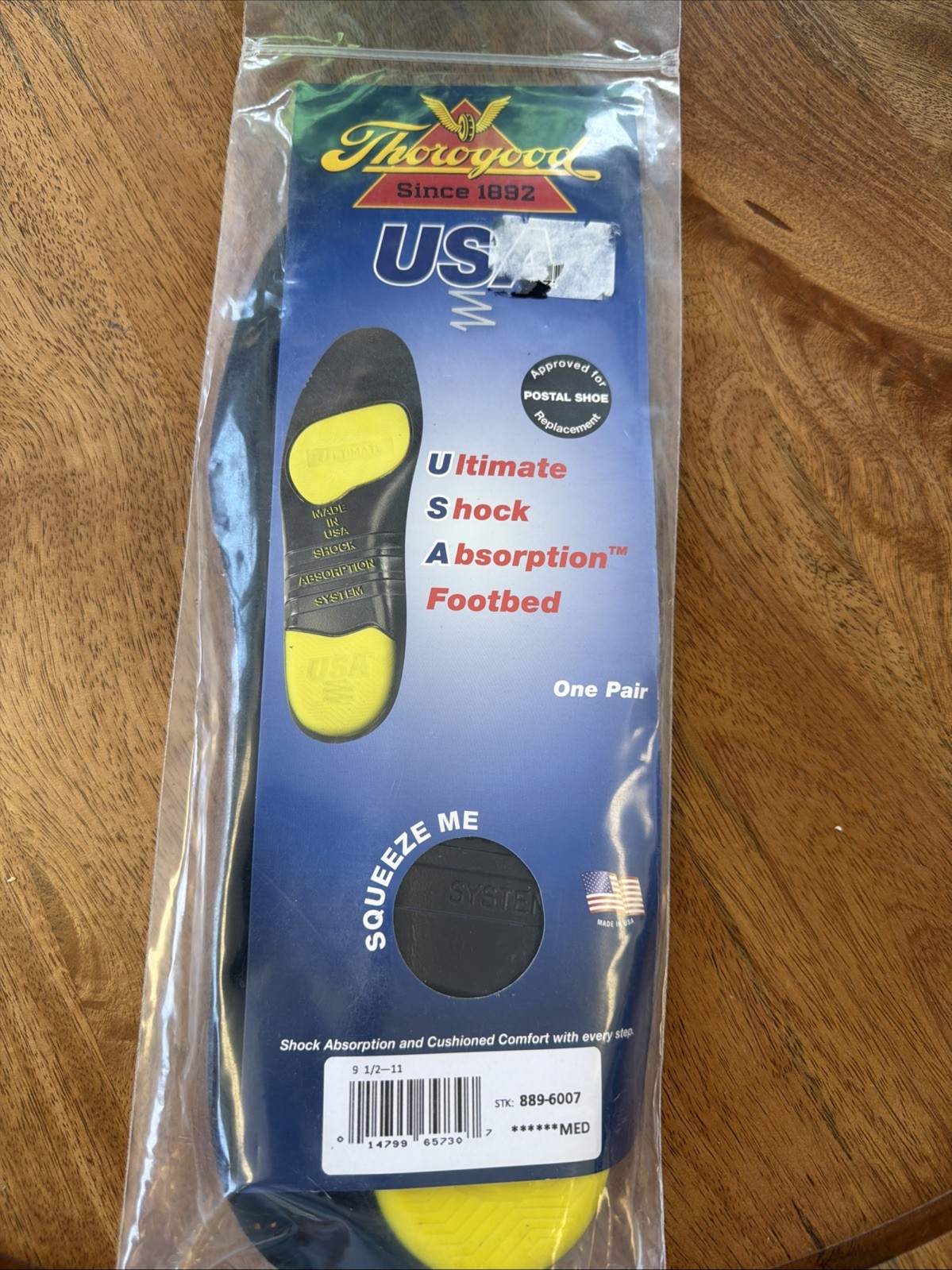 Thorogood ultimate shock absorption insoles 889-6007 Large 11.5 – 13