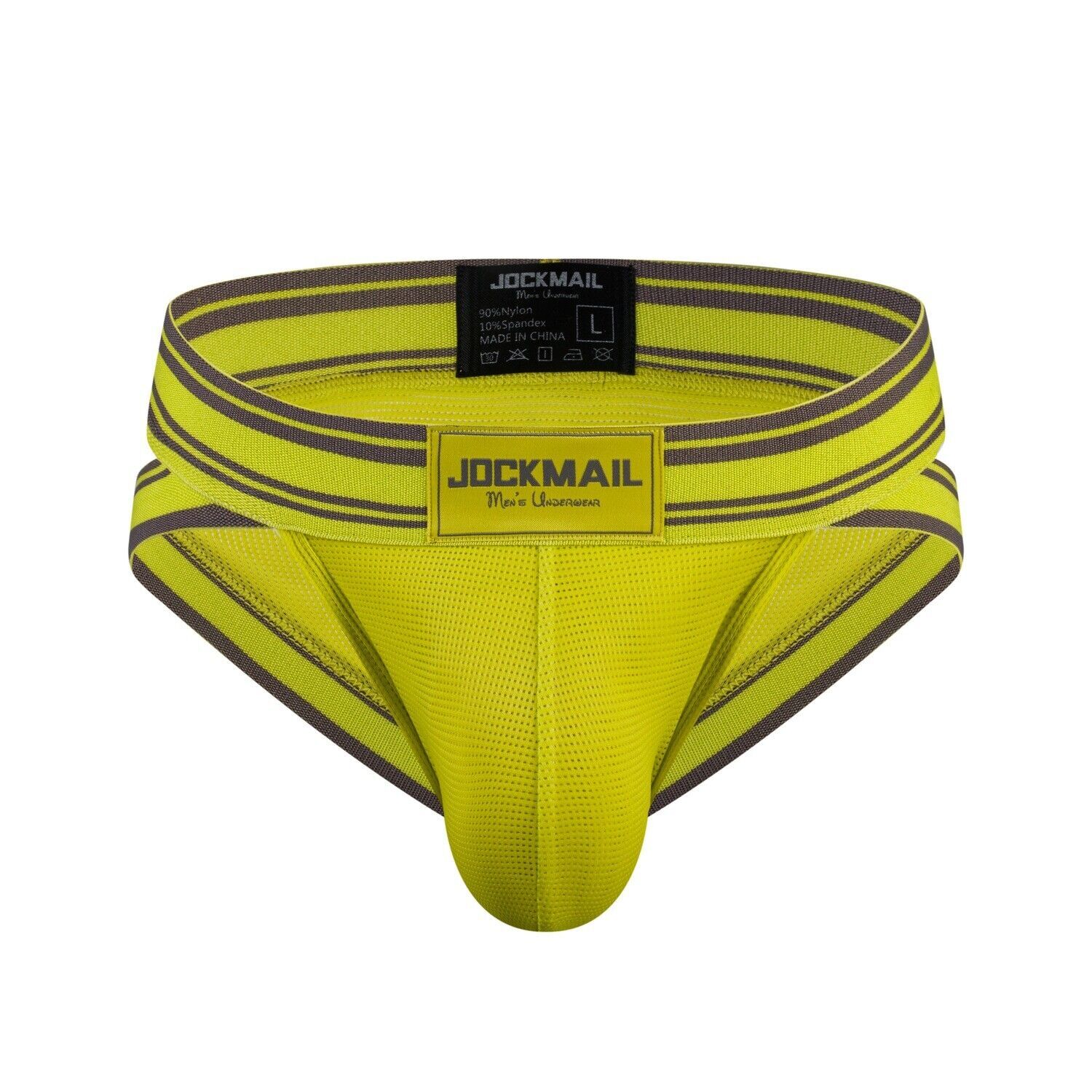 JOCKMAIL Sexy Mens Brief Underpant Pouch Enhancing Low Rise Waist Mesh Underwear