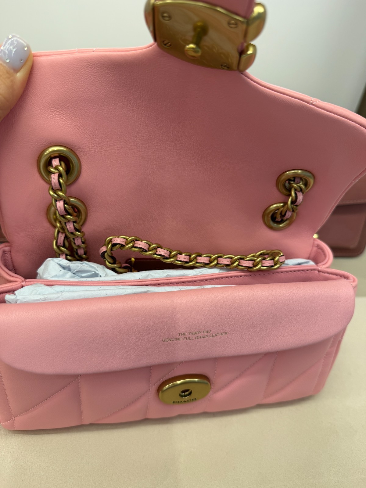 Coach Quilted Tabby Shoulder Bag 20 with Chain_CP149 B4VDT_NWT_Expedited