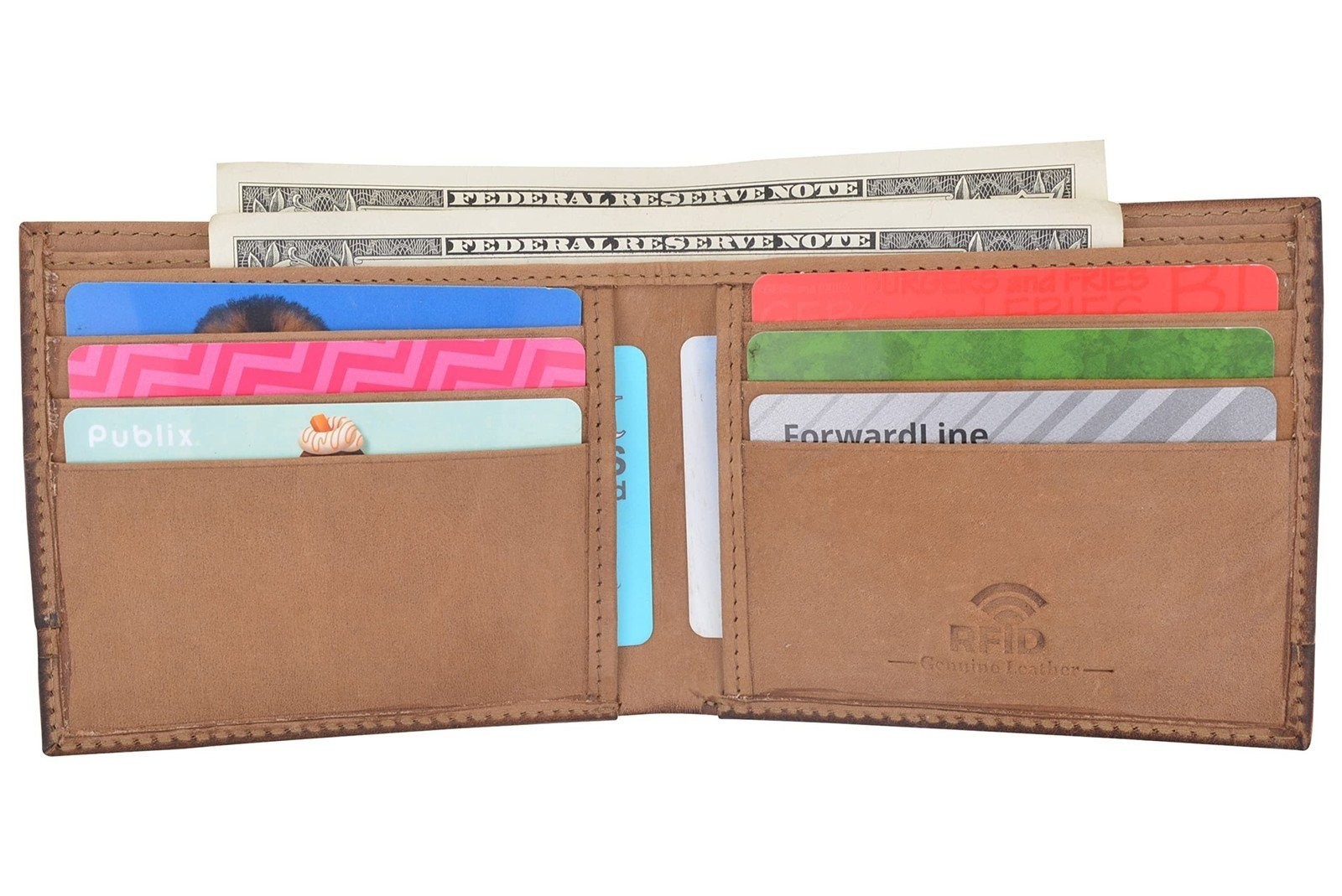 CAZORO Slim Wallet for Men Bifold Genuine Leather RFID Blocking Minimalist…