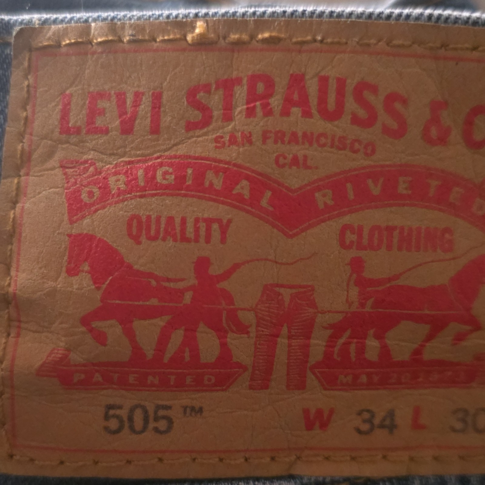 Levi’s 505 Series Men’s Straight Regular Fit Blue Denim Jeans, 5-Pocket Design