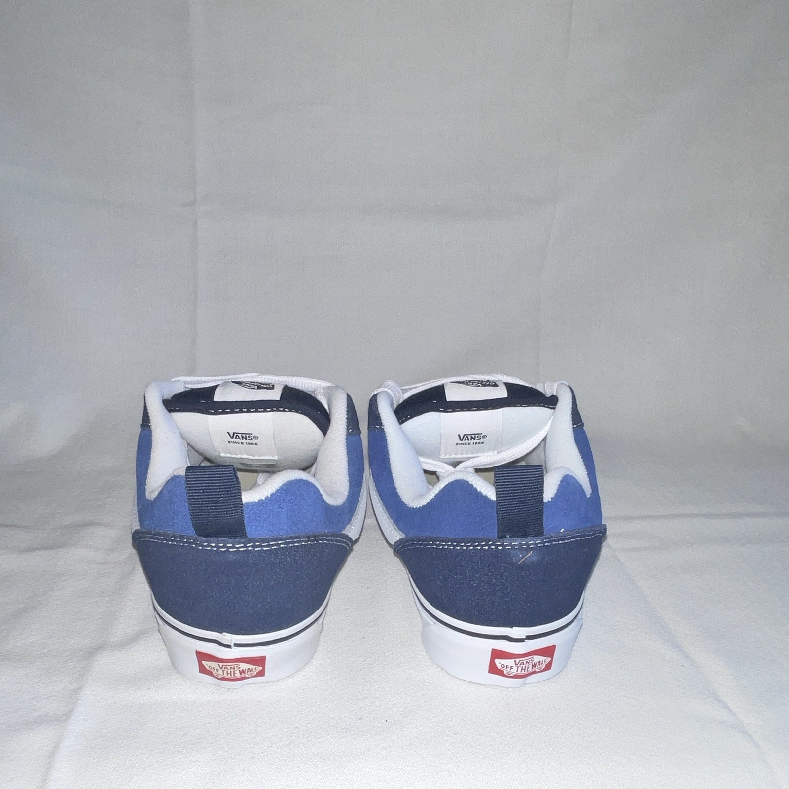 Vans Knu-Skool Navy/True White Low Top Suede Lace Up Sneaker VN0009QCNWD