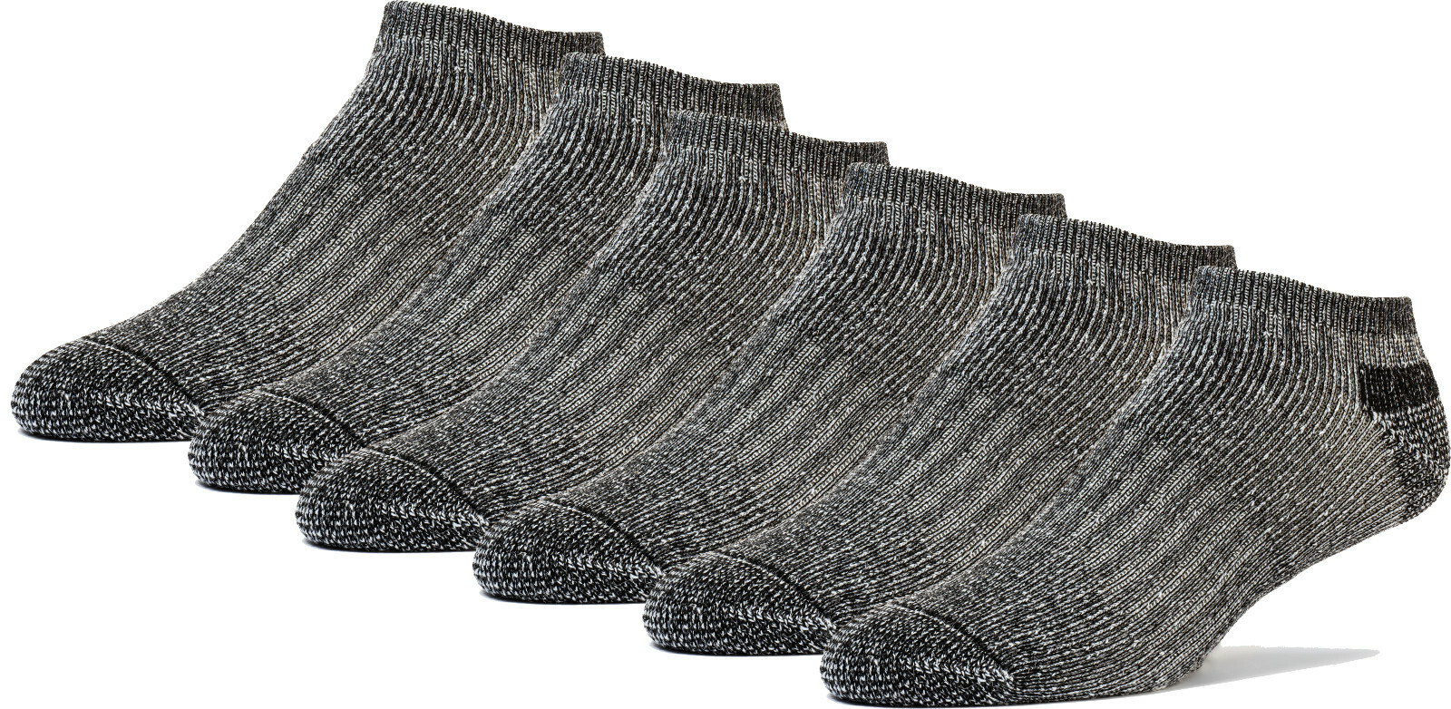 FUN TOES Lightweight Merino Wool All Season Low Cut Hiking Socks – 6 Pairs