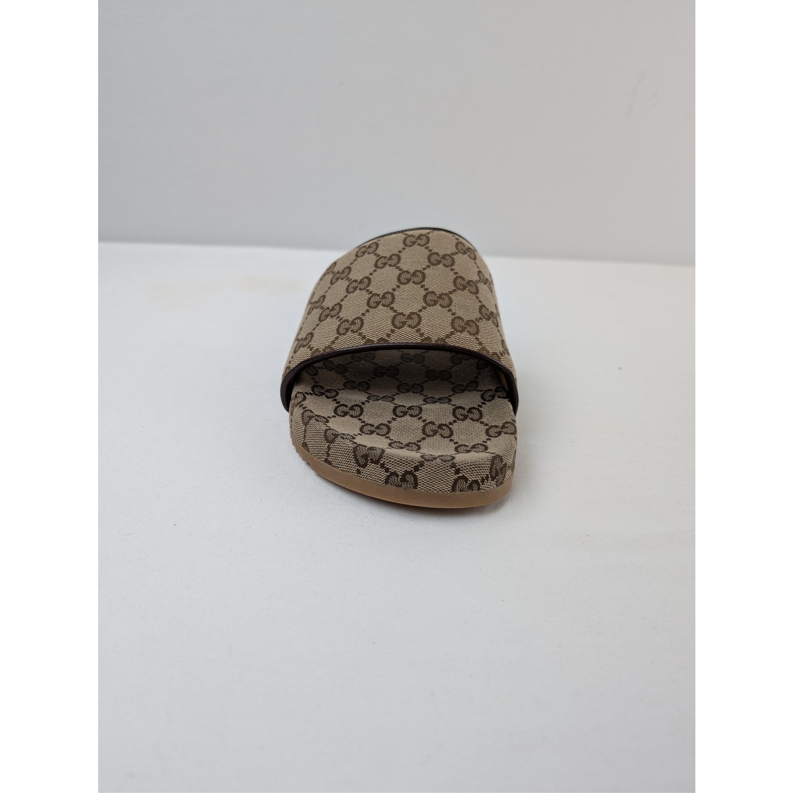 Gucci Sideline GG Canvas Slide Sandals Beige Ebony BNWB 13 Gucci – 13.5 US