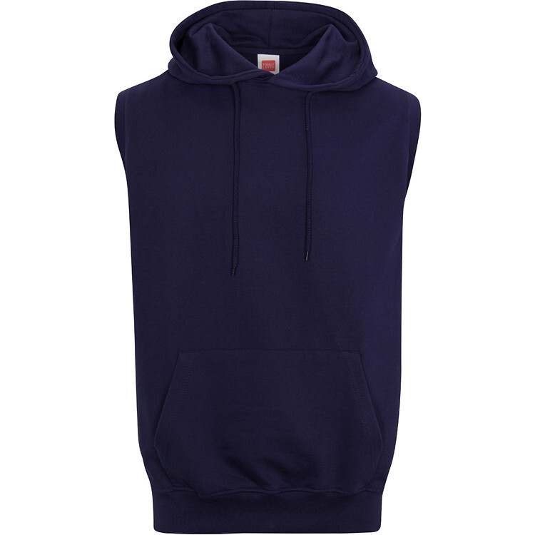 French Terry Sleeveless Pullover Hoodie