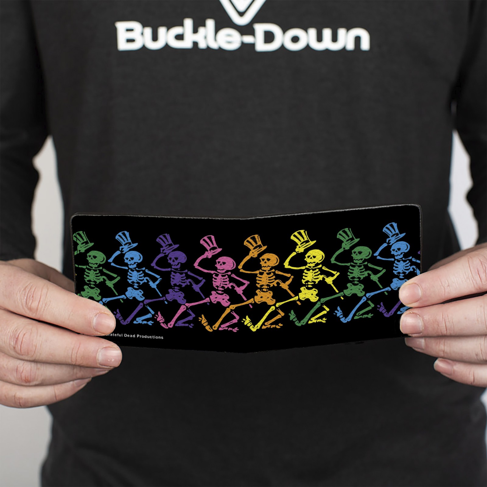 Bi-Fold Wallet Dancing Skeletons Black/Multi Color