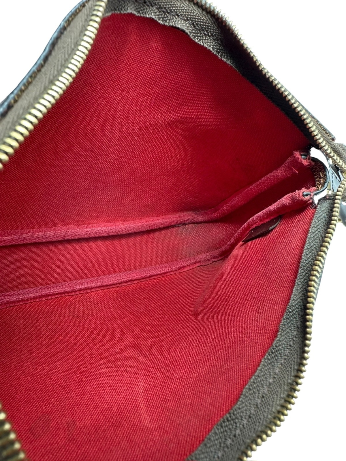 Vintage LOUIS VUITTON Damier Ebene Pochette Accessoires Shoulder Bag Crossbody