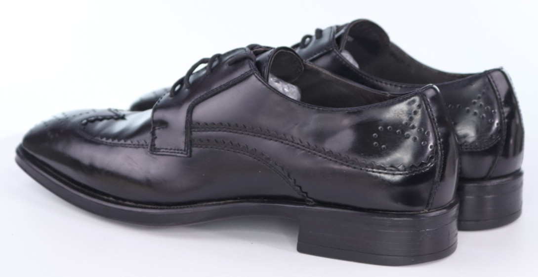 Johnston & Murphy Men’s Wingtip Brogue Dress Shoes Size 8 M Leather Black