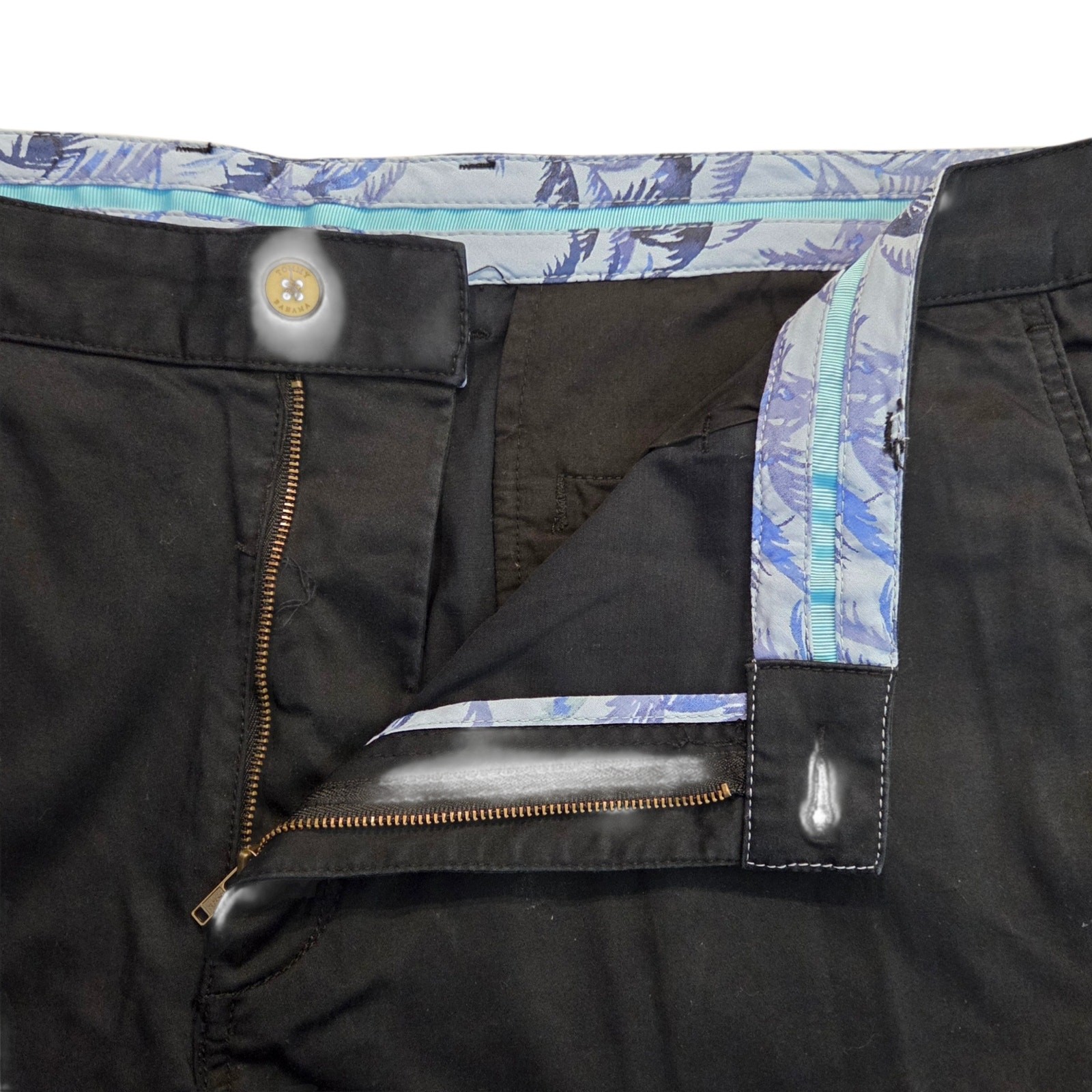 Tommy Bahama Chino Shorts sz 40 Dark navy blue or Black 9″ long
