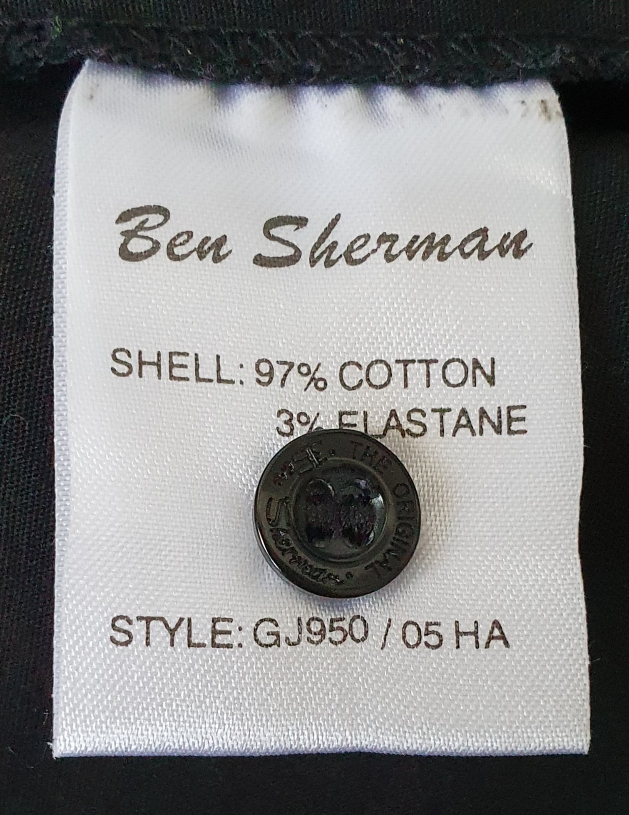 Ben Sherman New Black Shirt Dress Size 10 Collar & sleeves Beach pattern