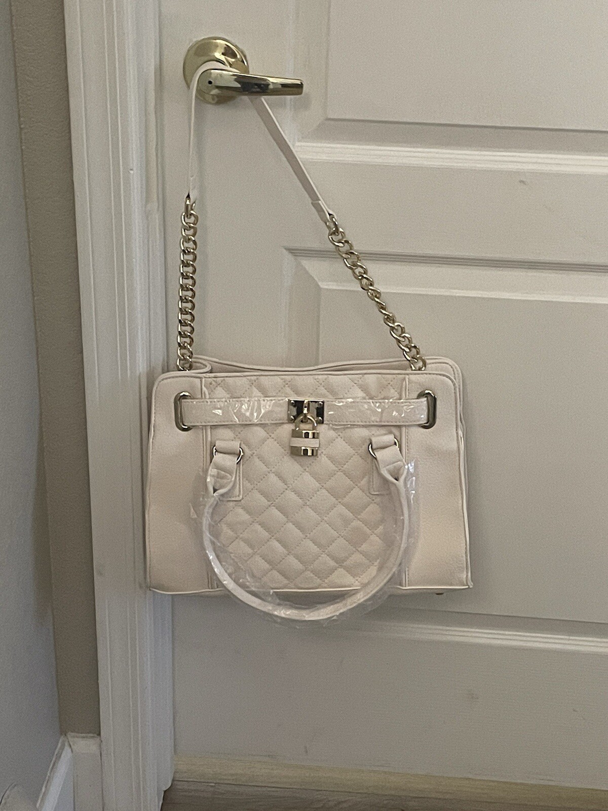 Charming Charlie Faux Leather Quilted Crossbody