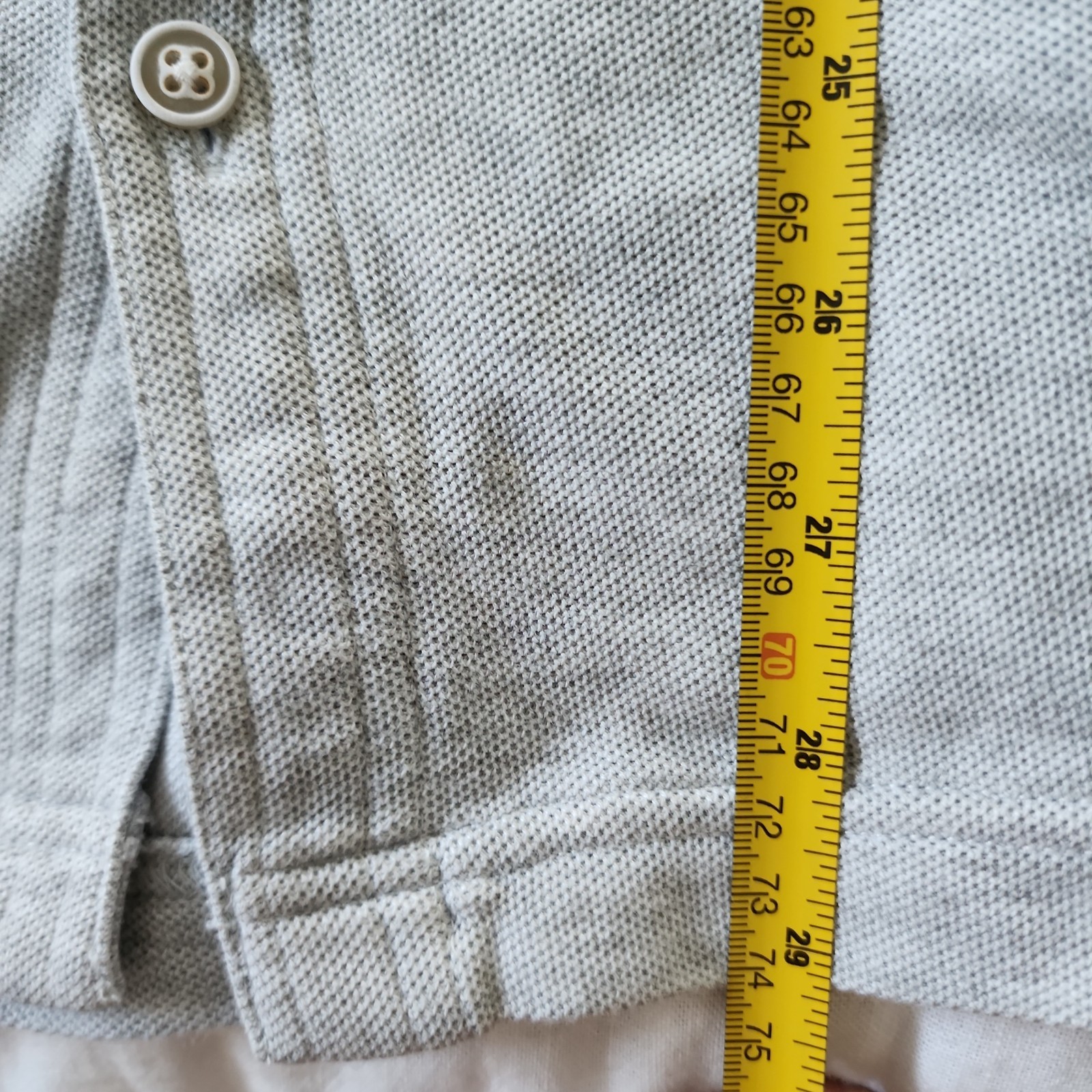 Tommy Bahama Islandzone Supima Polo Shirt Mens L Gray Short Sleeve Button Up