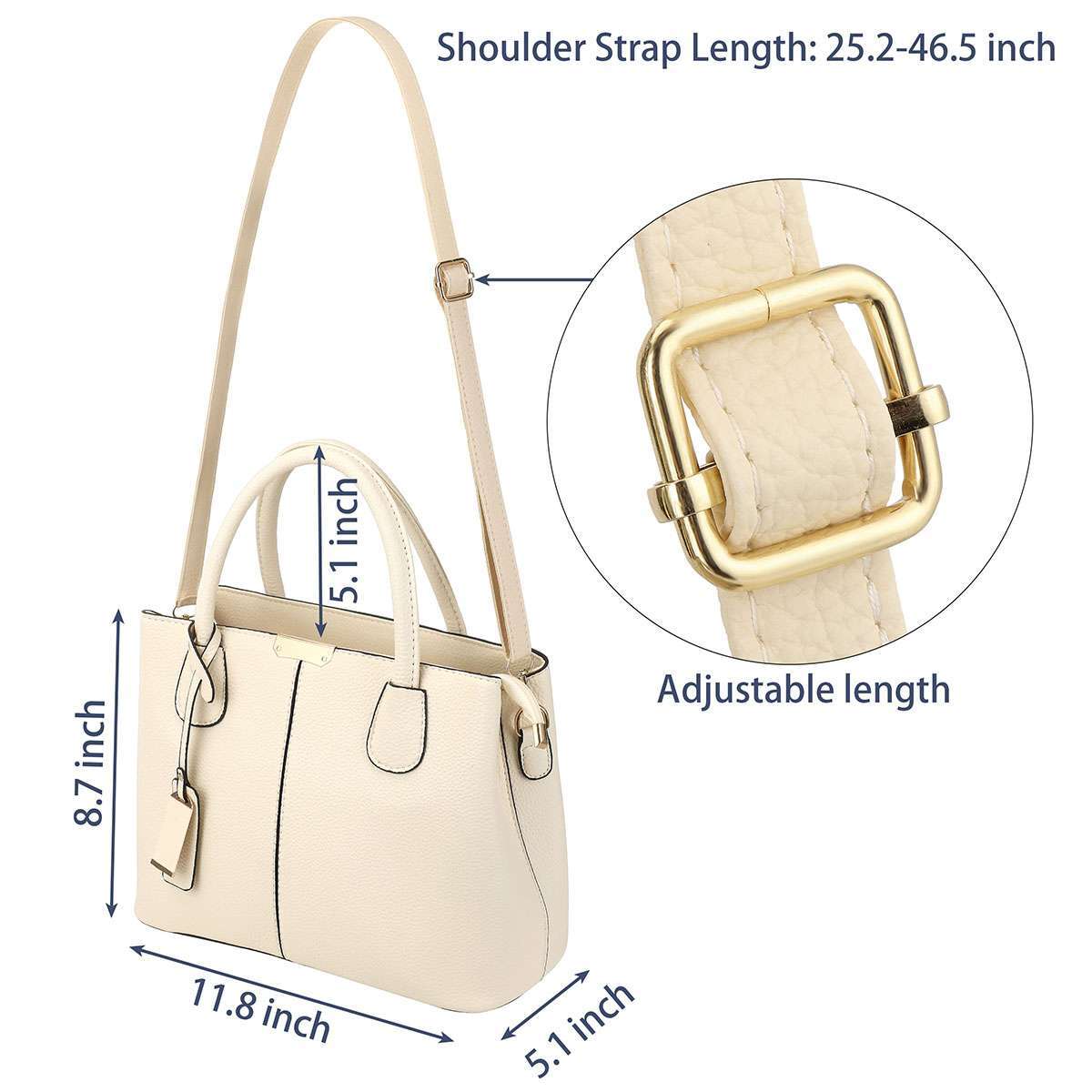 Women Large Leather Handbag Shoulder Messenger Crossbody Tote Bags Purse Satchel