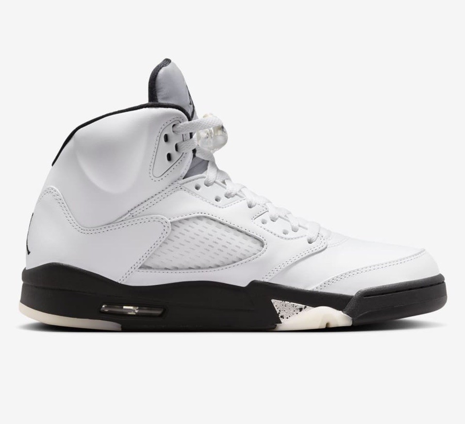 Nike Air Jordan 5 Retro White Reverse Metallic Mens US 7-14 Casual Sneakers New✅