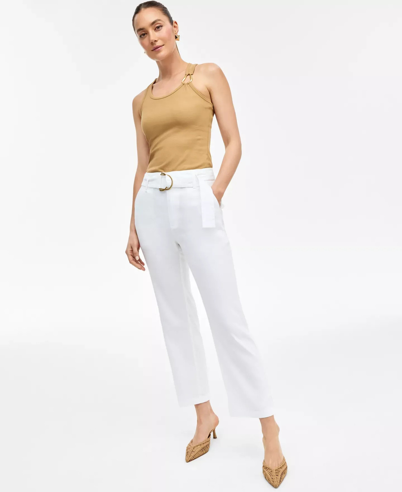 I.N.C. International Concepts Women’s Pants Sz 10 Belted