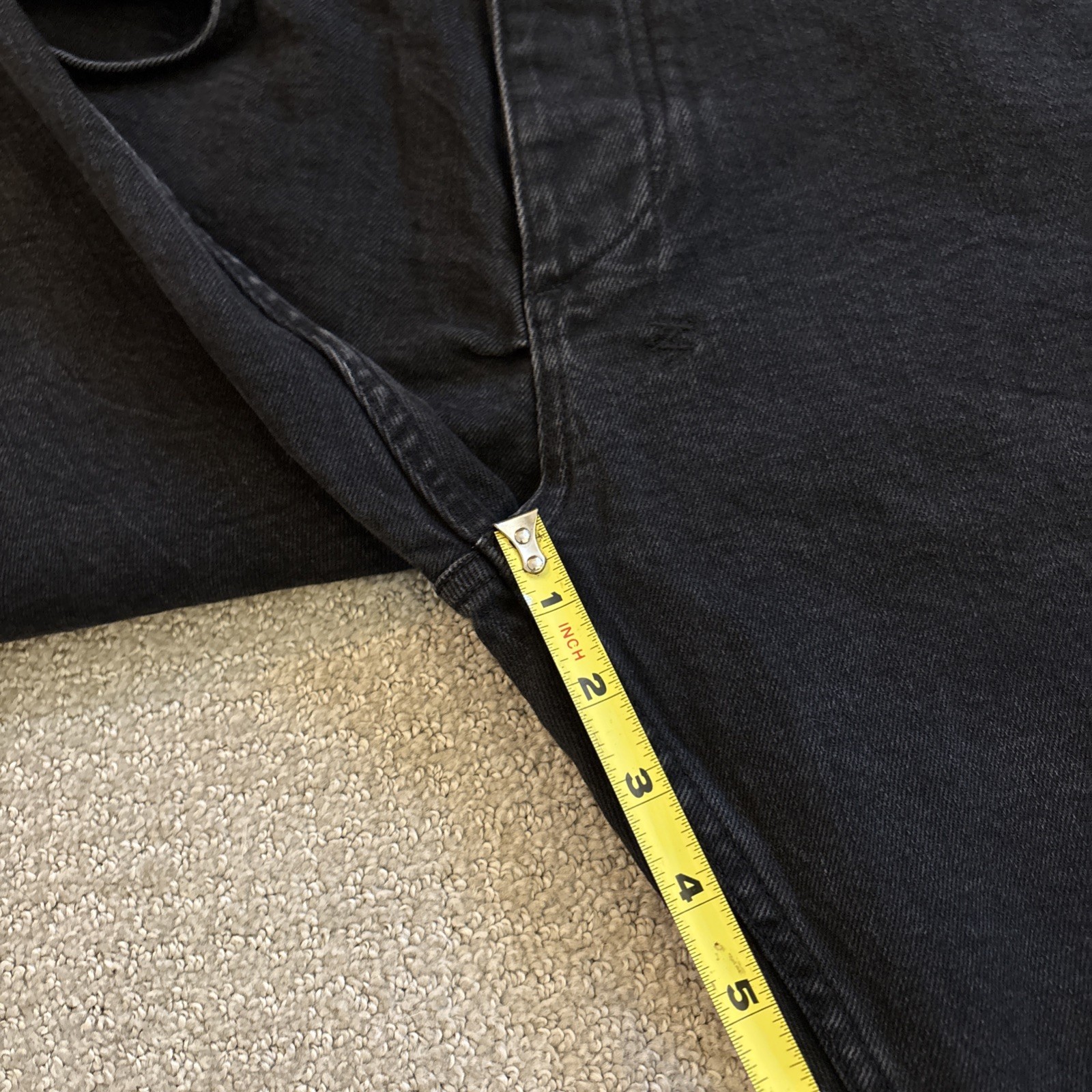 Ksubi Chitch Knight Rider Black Denim Skinny Jeans Men 32/28 Raw Hem Distressed