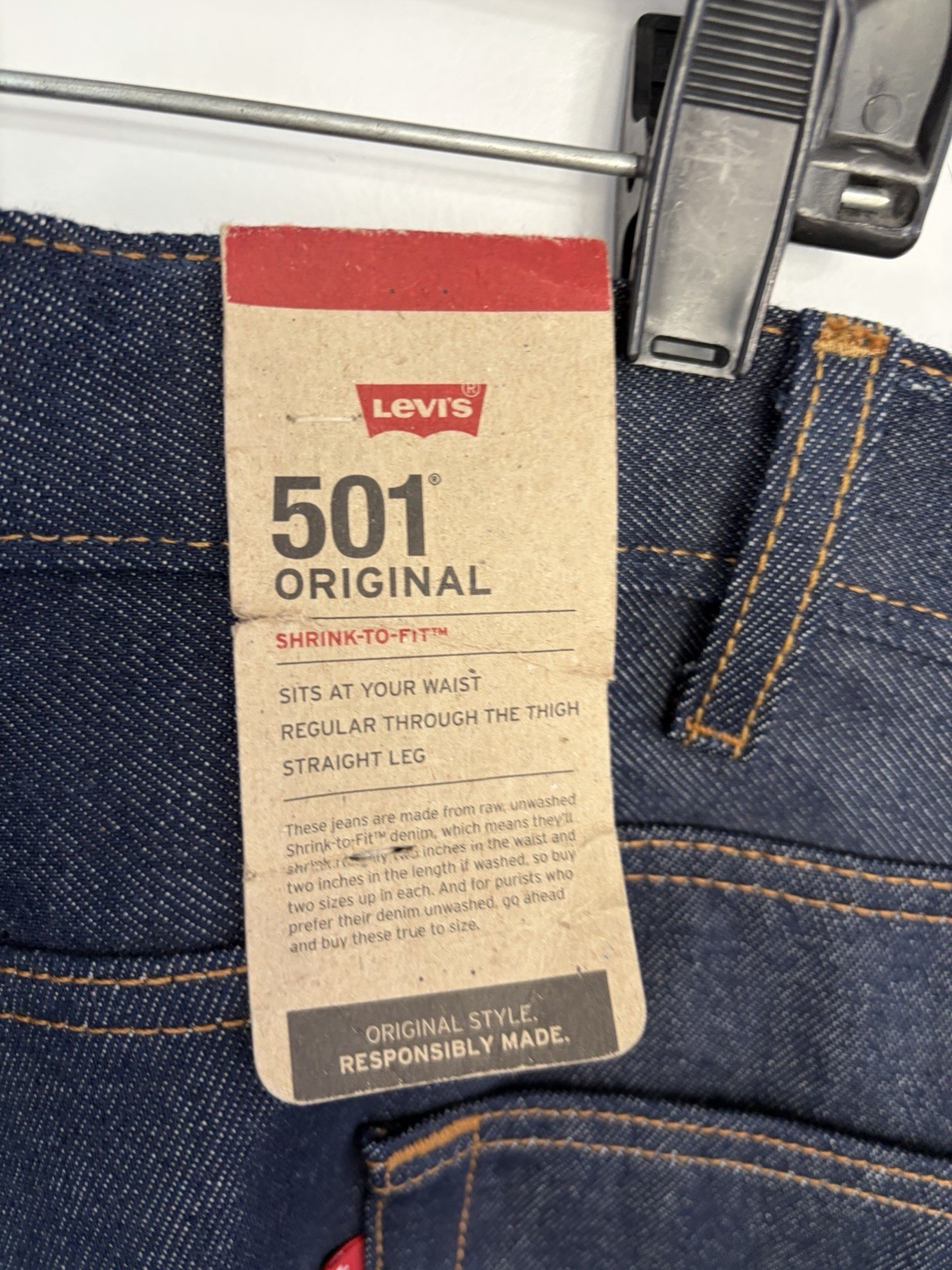 Big & Tall Levi’s® 501® Original Jeans 54X32 NWT New