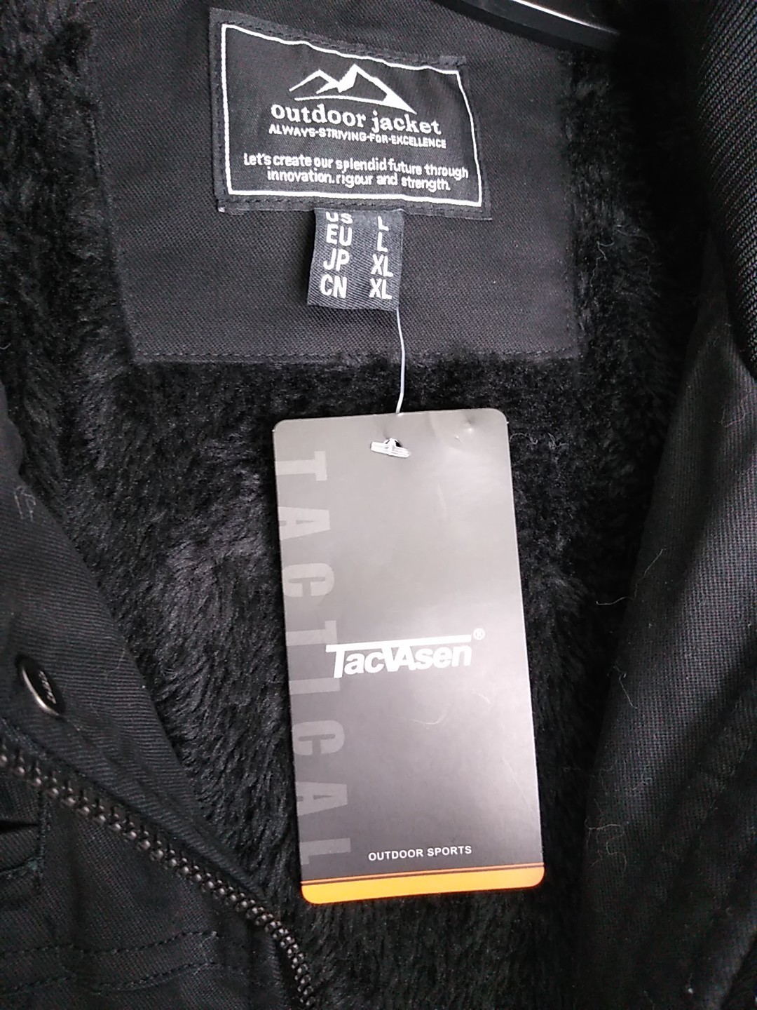 NWT Tacvasen Men Military Cargo Style Jacket Cotton Winter Casual Work Tactical
