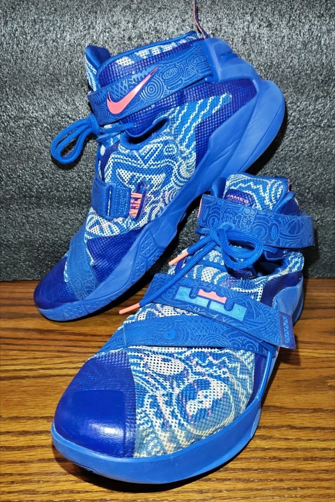 ✨Nike LeBron Soldier 9 LE EP Freegums Royal💠Blue Men 14 Box✔Hardly💯Worn✔RARE🔥