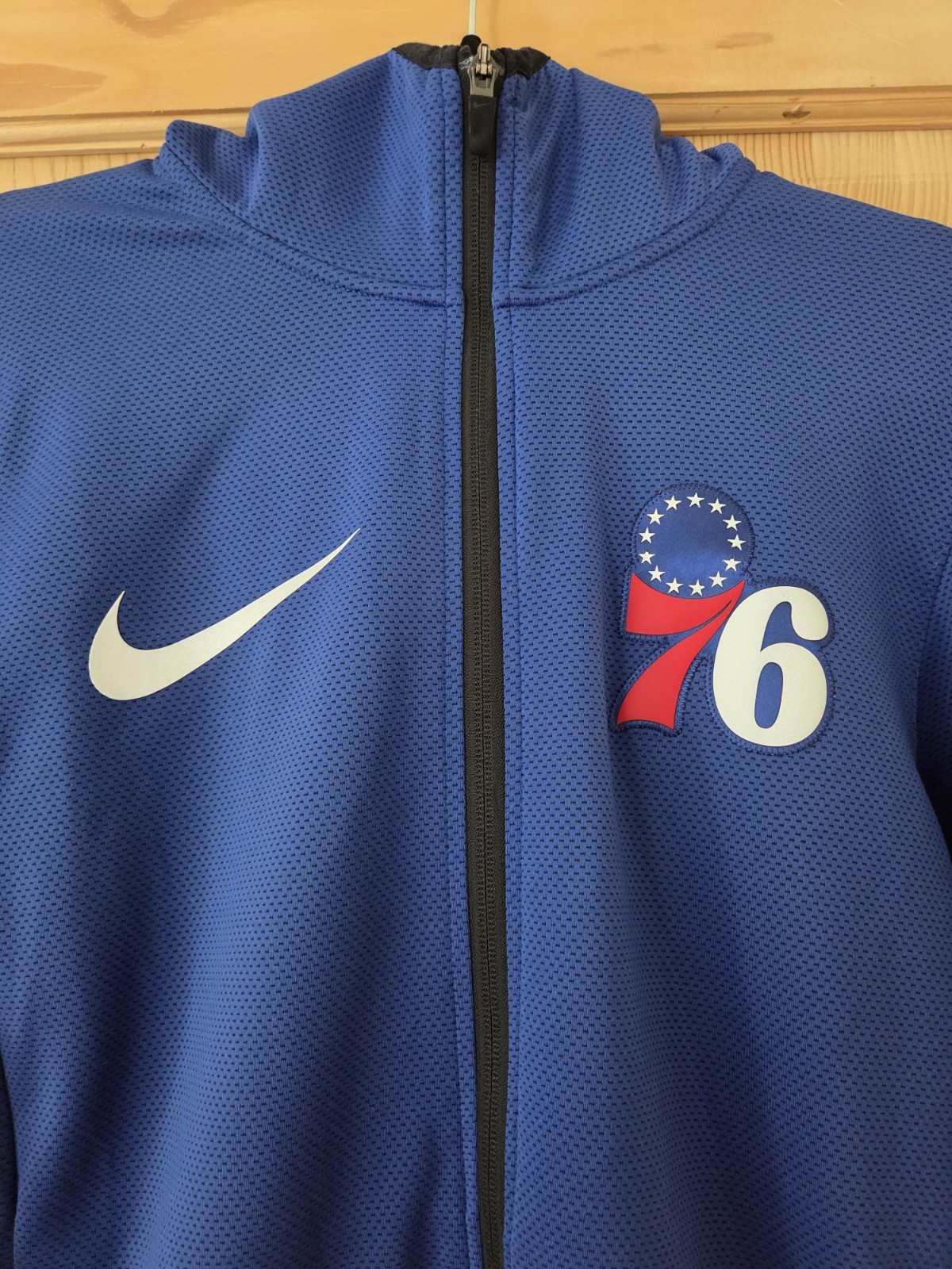 Nike Philadelphia 76ers NBA Showtime Therma Flex Full-Zip Hoodie Blue Men’s S