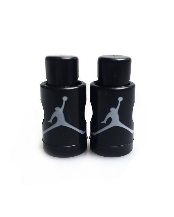 Air Jordan V VI Lace Locks Black Base With White Jumpman Holder Available