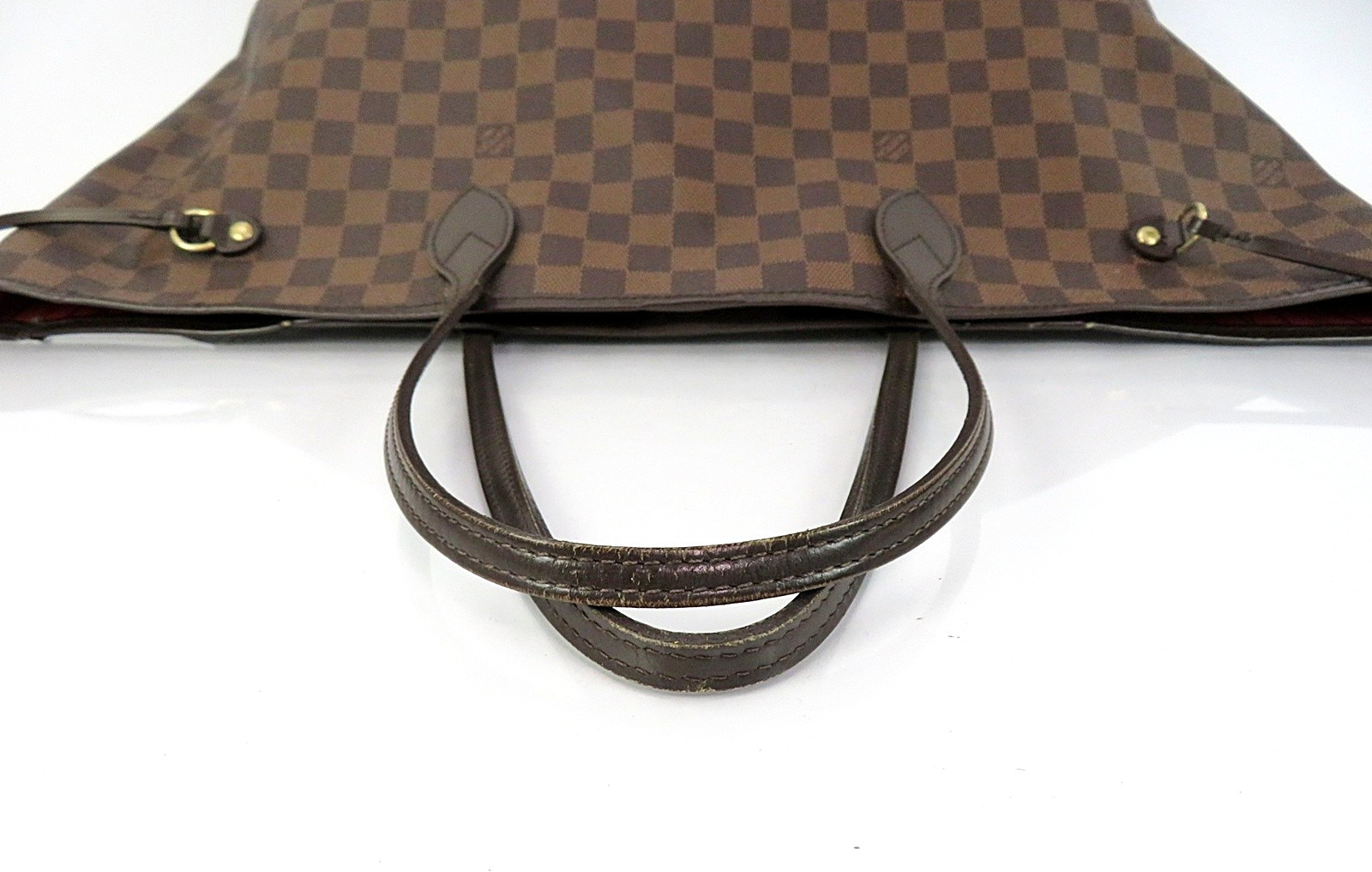 Authentic LOUIS VUITTON Neverfull GM Damie Ebene Tote Bag Purse #63931
