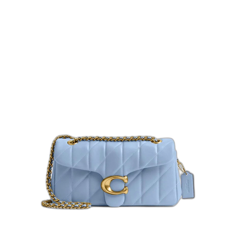 Coach Outlet Tabby Shoulder Bag 26 Pillow Quilting Nappa Brass Bluebell CP150