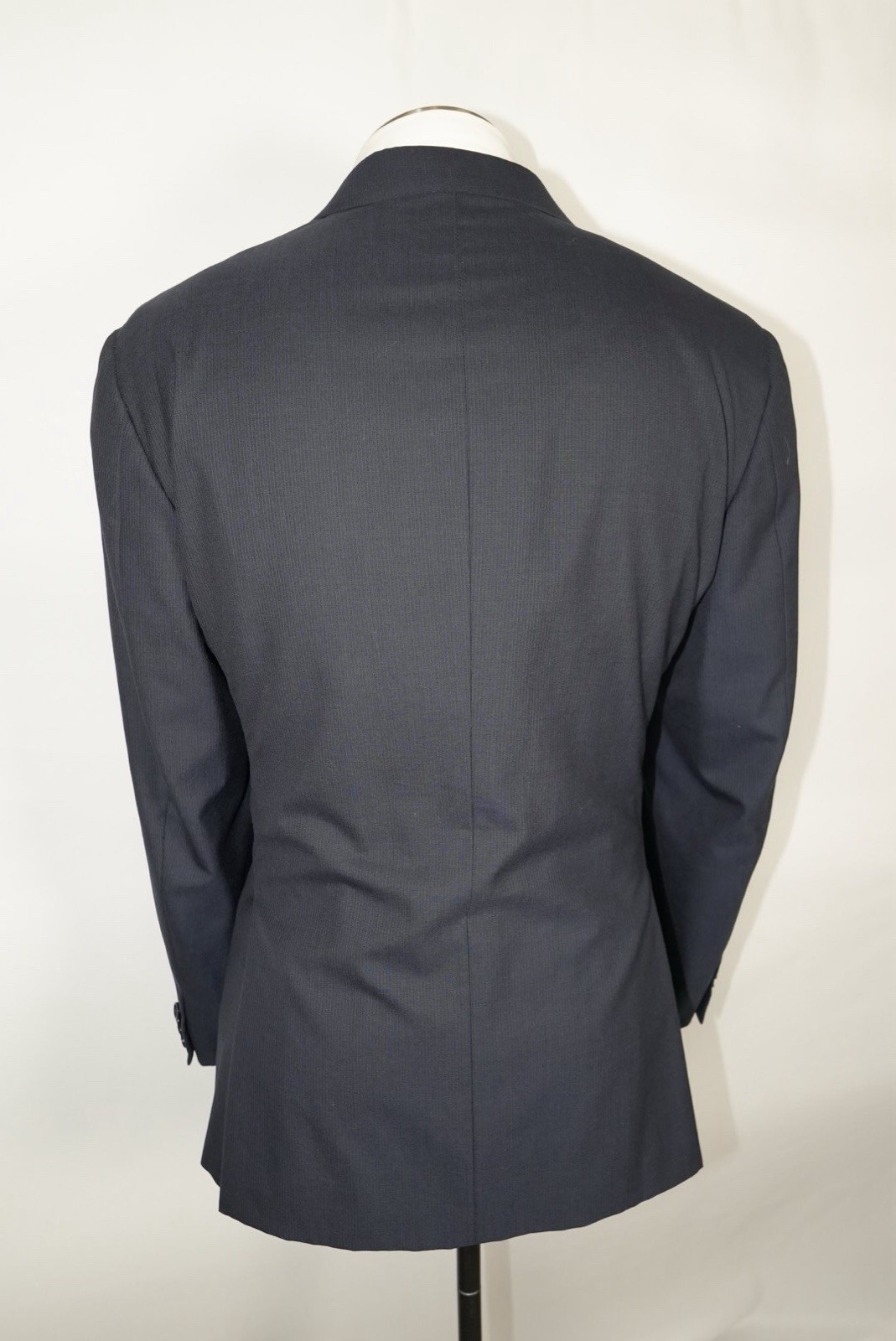 Canali Wool Medium 40R Blue Sport Coat Suit Jacket Blazer Trim 50R EU