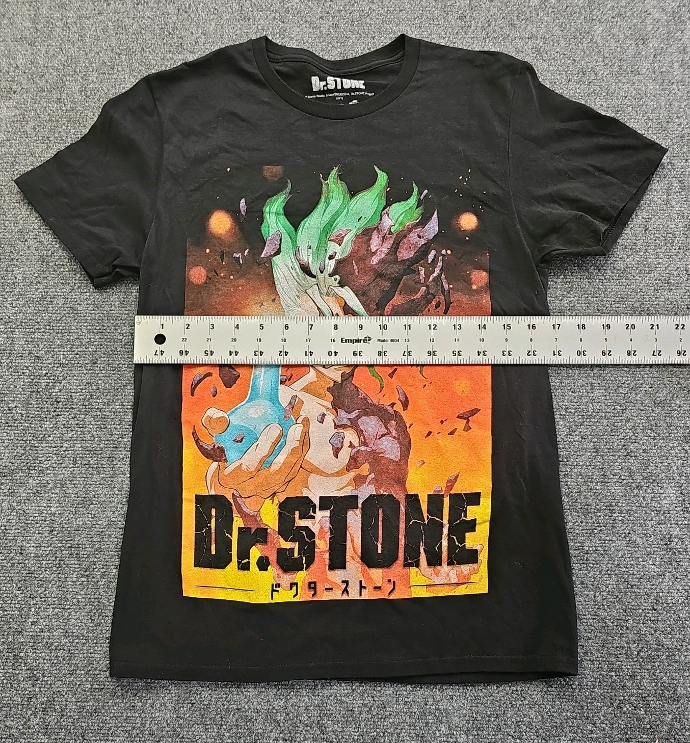 Dr.Stone Adult T-Shirt – Senku Ishigami Hoilding Beaker