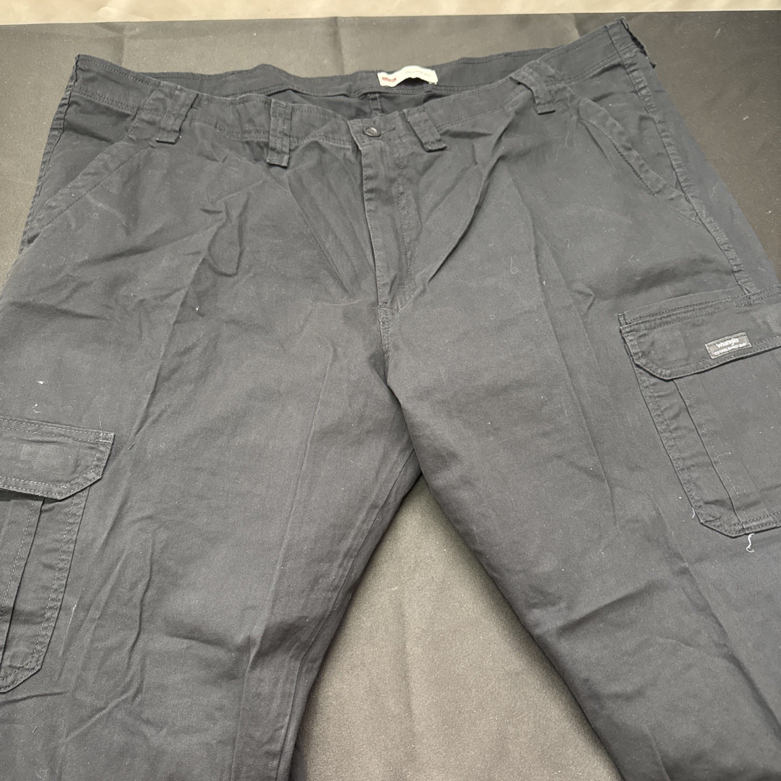 Wrangler Five Star Premium Relaxed Fit Flex Cargo Pants Mens 48×30 Black