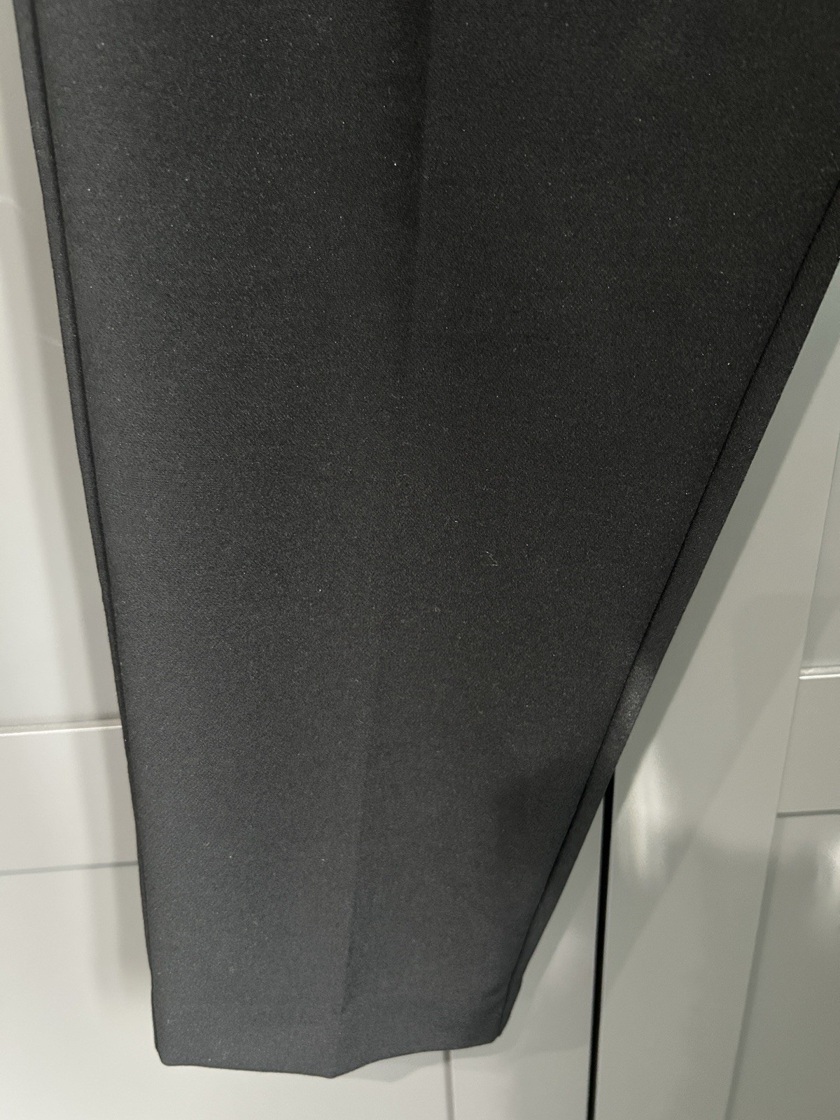 M&S Women’s Size 16 Regular Stretchy Trousers Jeggings Black Pockets VGC
