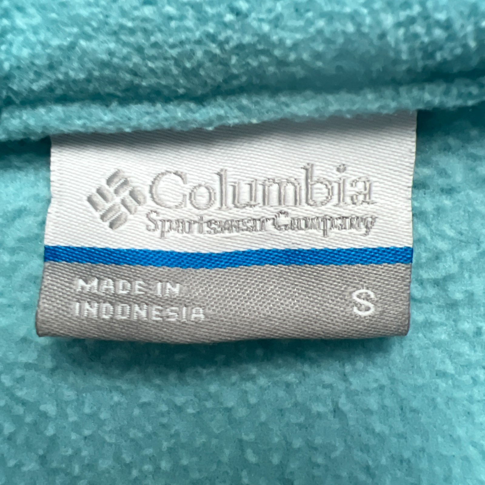 Columbia Fast Trek II Fleece Jacket Womens S Turquoise Hiking Camping Full Zip