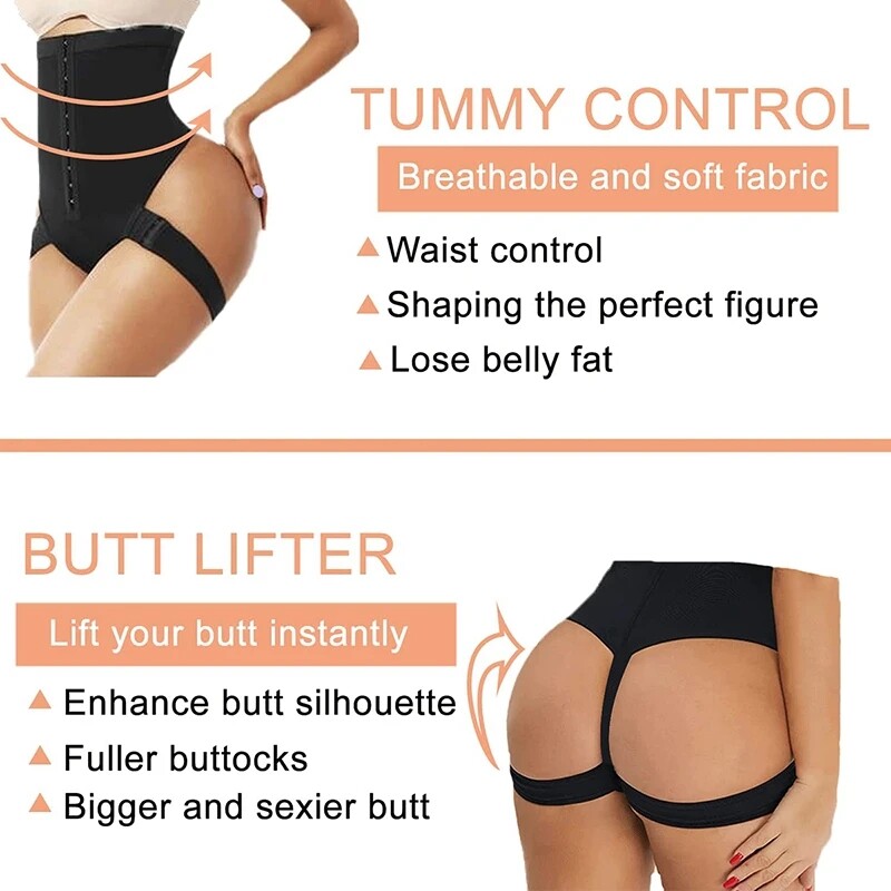 Cuff Tummy Trainer with Butt Lift Female Exceptional Shapewear High Waist Shaper