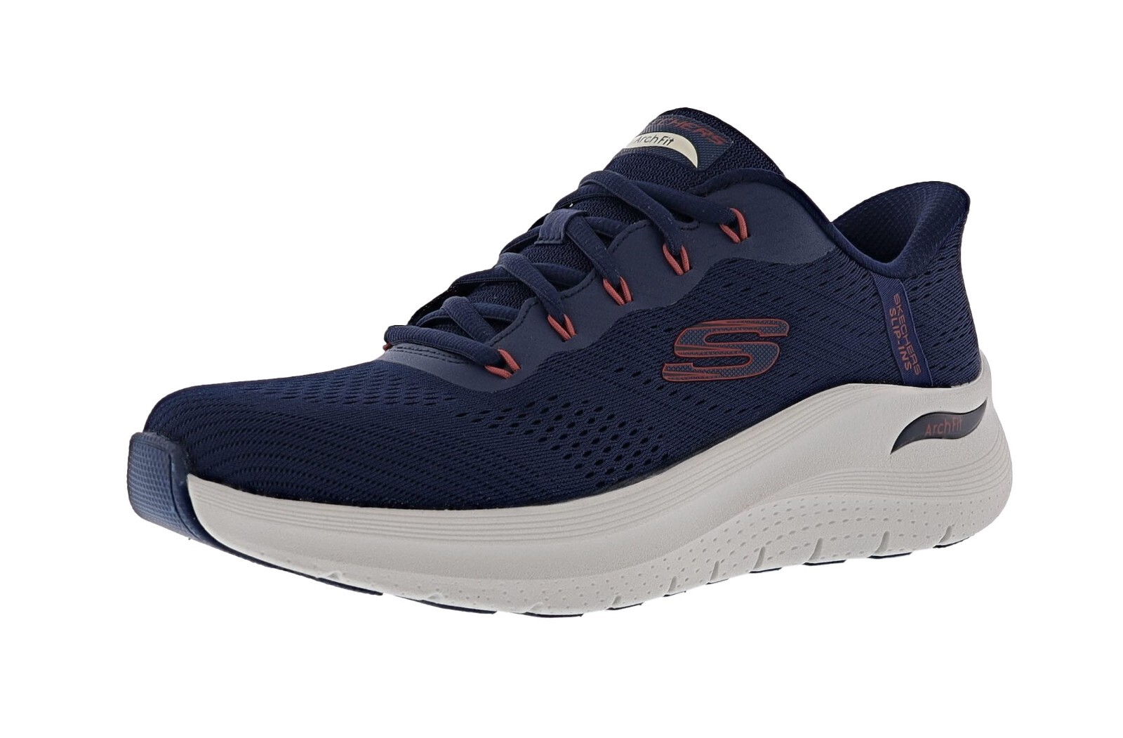 SKECHERS MEN’S SLIP-INS: ARCH FIT 2.0 – LESTUR 232712/NVRD WALKING SHOES
