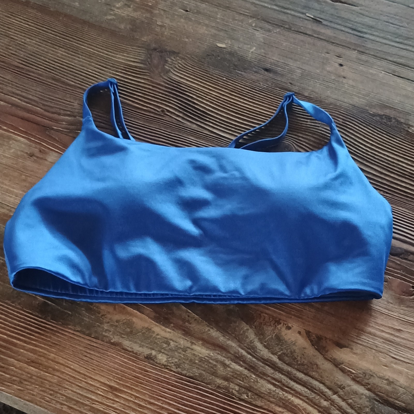 OFFLINE by Aerie Blue Wireless Sports Bra Pullover Normal Strap Size S