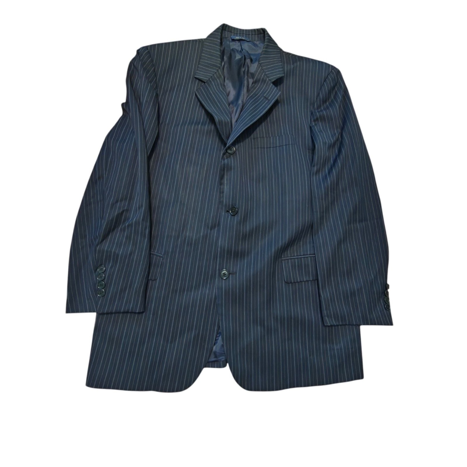 Brooks Brothers 1818 Madison Suit Jacket 42R & DKNY Pants 33 Wool Pinstripe Set