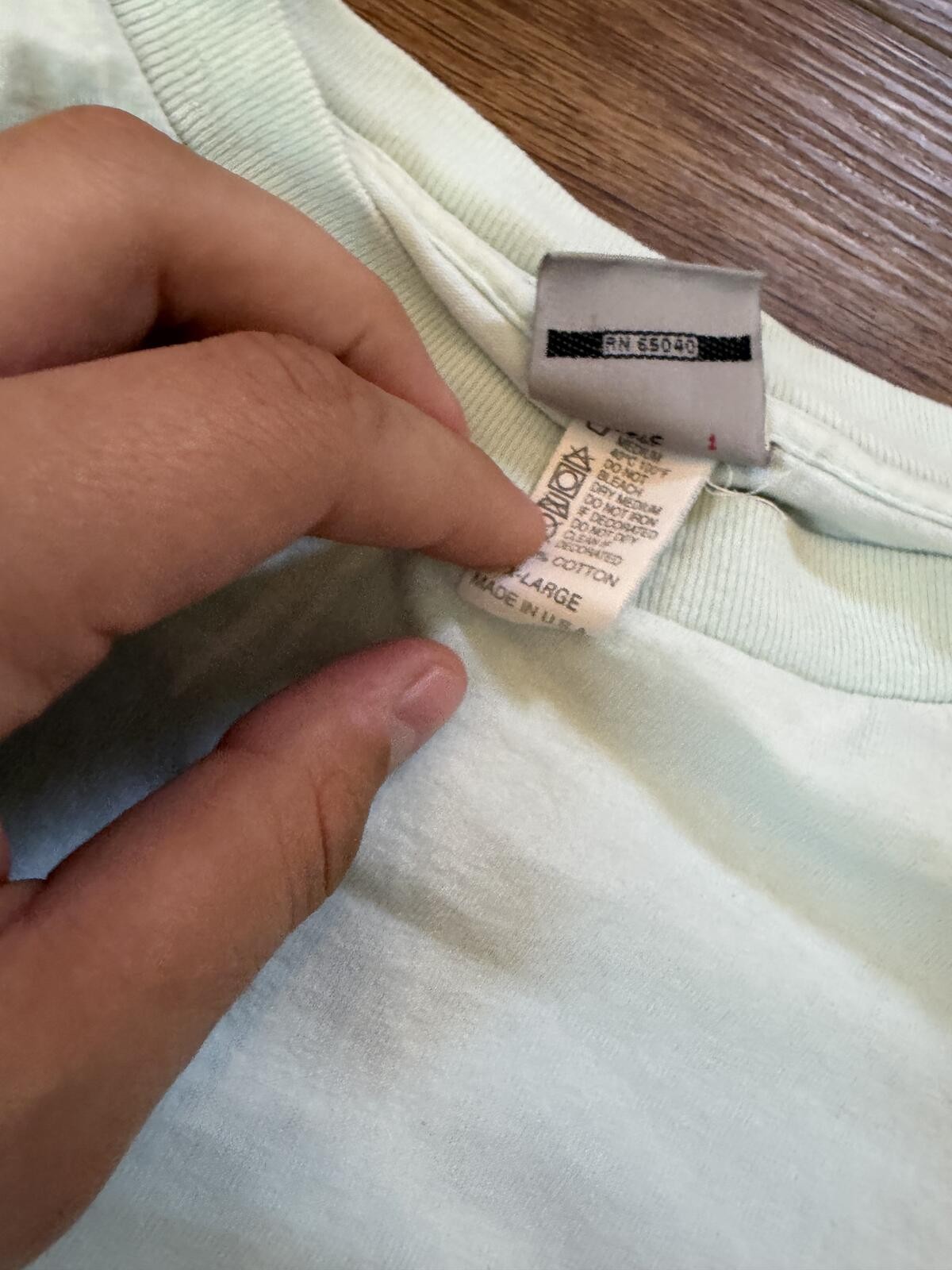 Vintage 90s grail Ocean Pacific OP Pastel Mint Green surfer Logo Tee