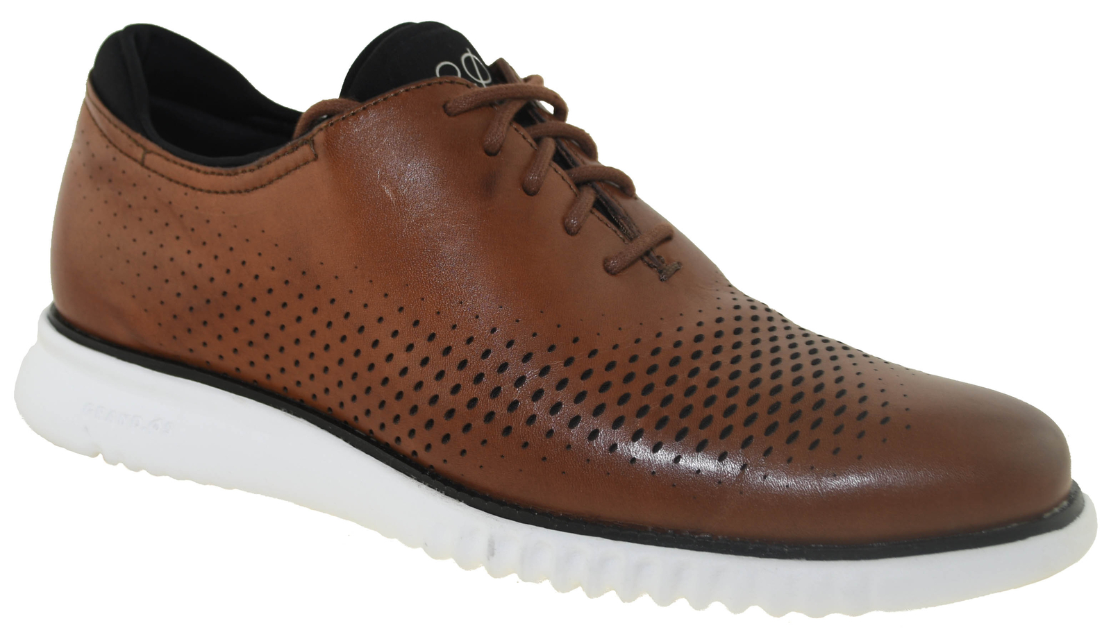 Cole Haan Men’s 2.ZeroGrand Laser Wingtip Oxford Tan/Ivory Style C27879