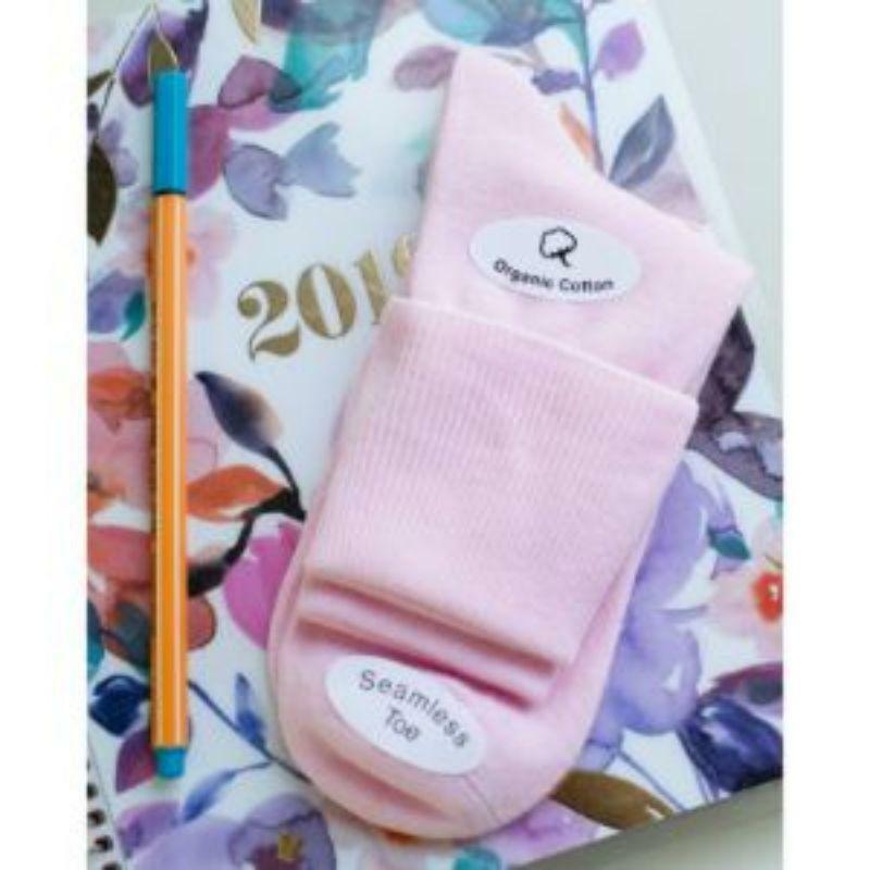 Turn Cuff Organic Cotton Seamless Toe 3 Pair Soft Socks, Women Active Wear Socks