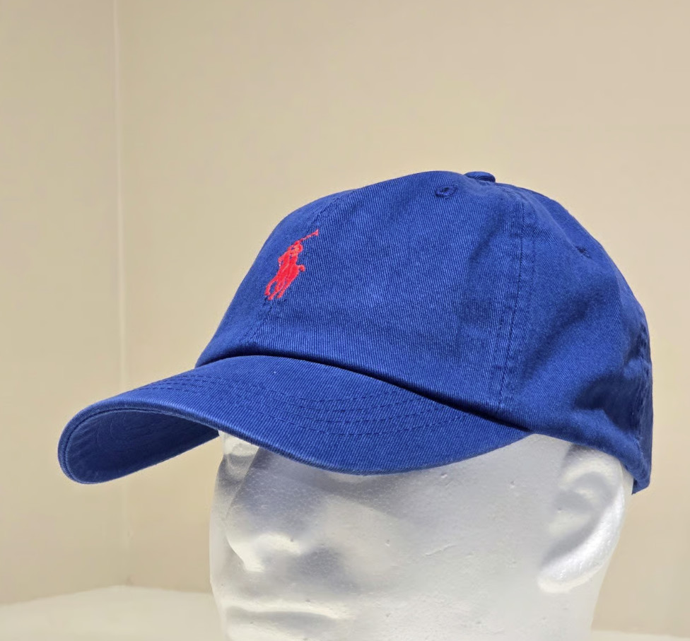 Polo Ralph Lauren Men’s One Size Cotton Chino Adjustable Ball Cap Royal Blue