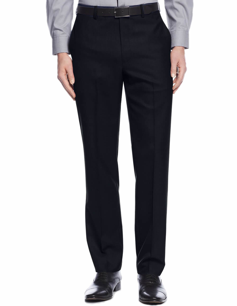 Prindly Mens Classic Modern Fit Flat Front Suit Separates Dress Pants
