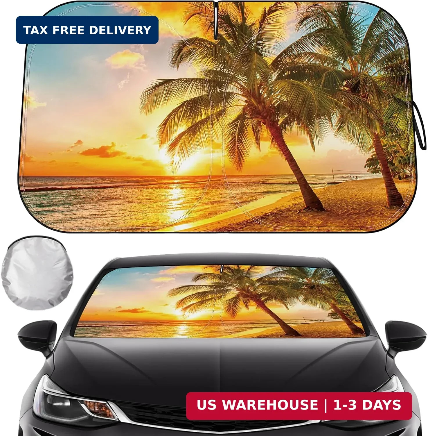 Car Windshield Sun Shade – Reflector Sunshade Offers Ultimate Protection for Car