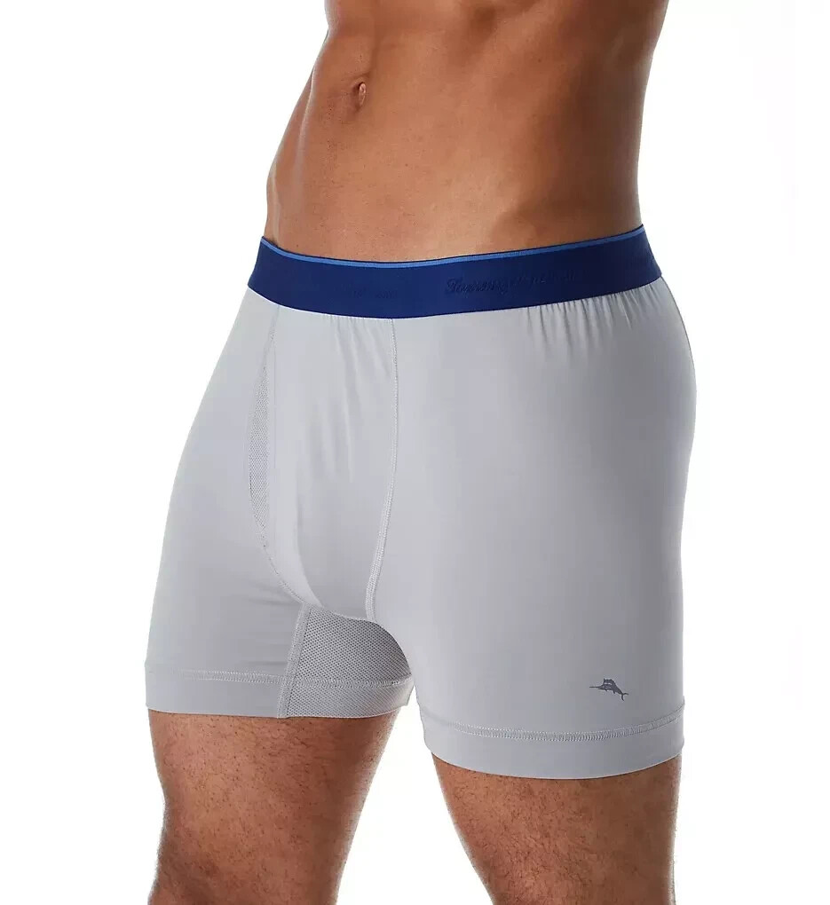 Tommy Bahama L84001 Grey Mesh Tech 4″ Inseam Boxer Briefs Size M